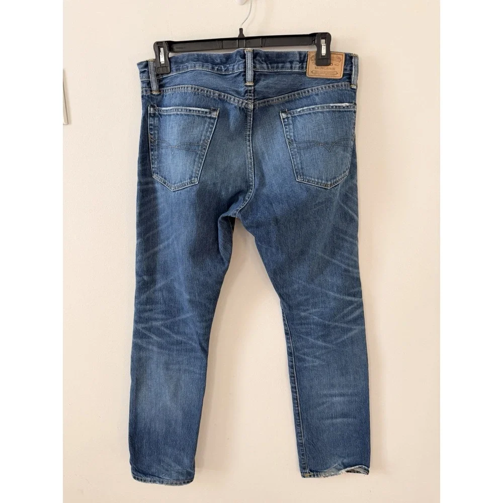 Polo‎ Ralph Lauren Rick Slim Straight Jeans Mens 33x32 Medium Wash Denim